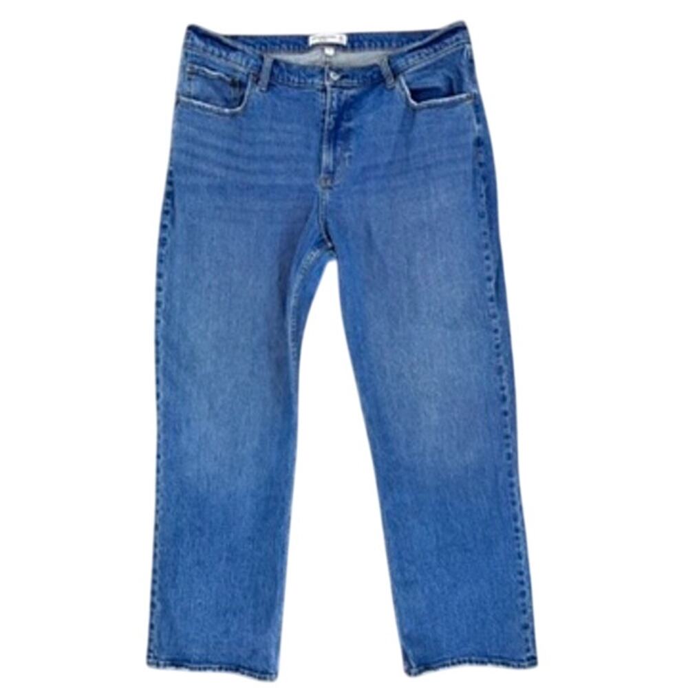 Abercrombie & Fitch Jeans The Baggy Low Rise Medium Wash Curve Love size 14 32